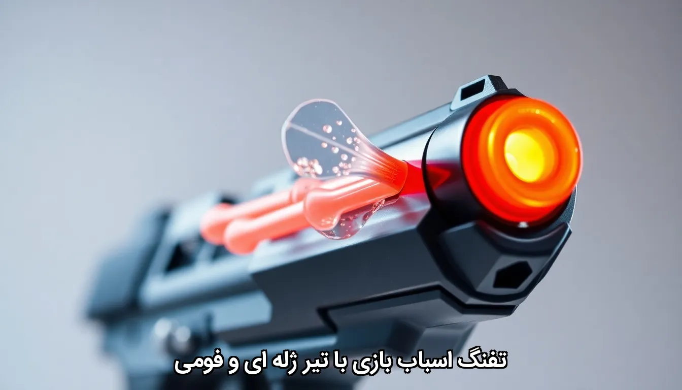 تفنگ اسباب بازی با تیر ژله ای و فومی