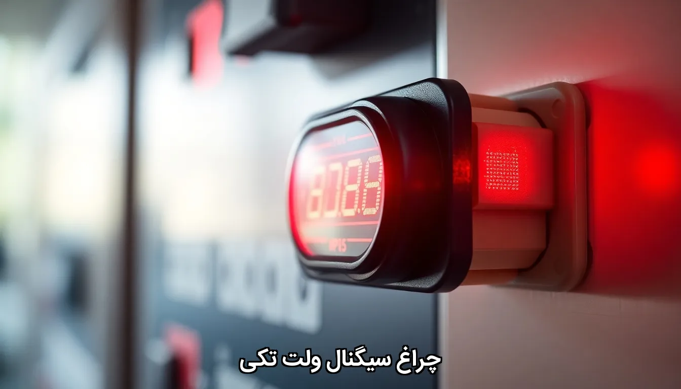 چراغ سیگنال ولت تکی گرد AD22-16DSV
