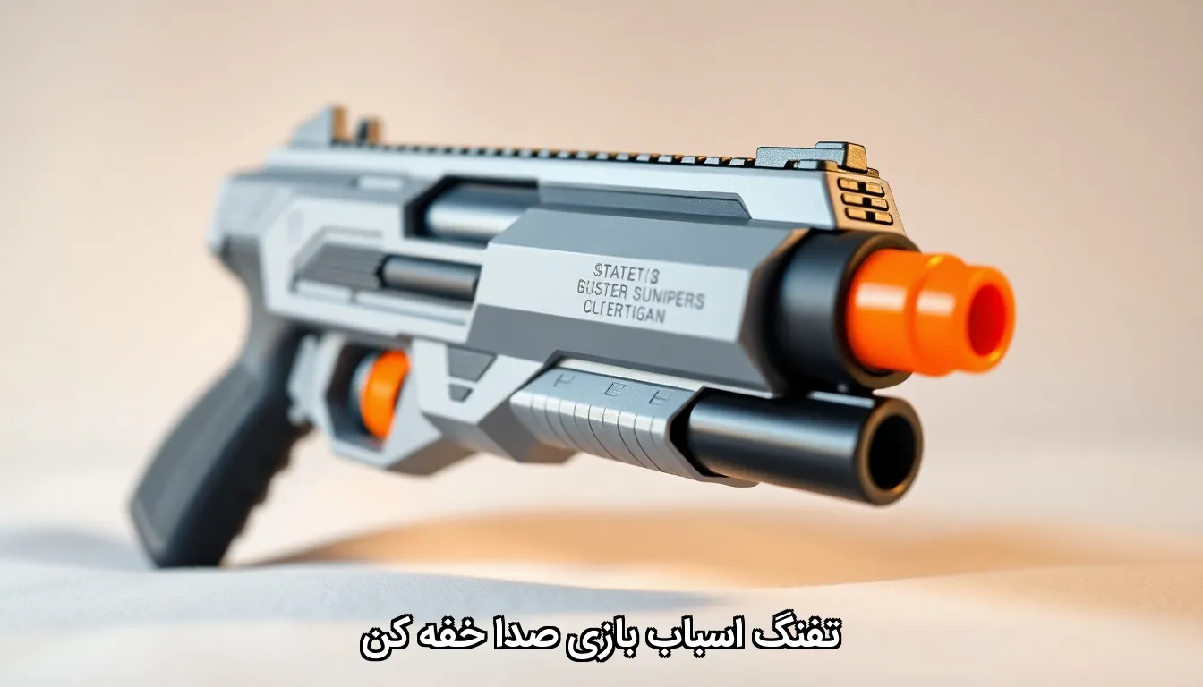 تفنگ اسباب بازی صدا خفه کن