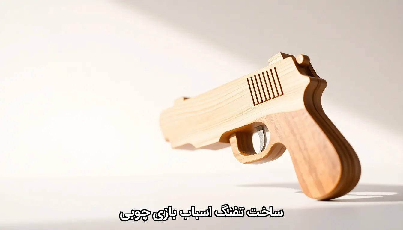 ساخت تفنگ اسباب بازی چوبی
