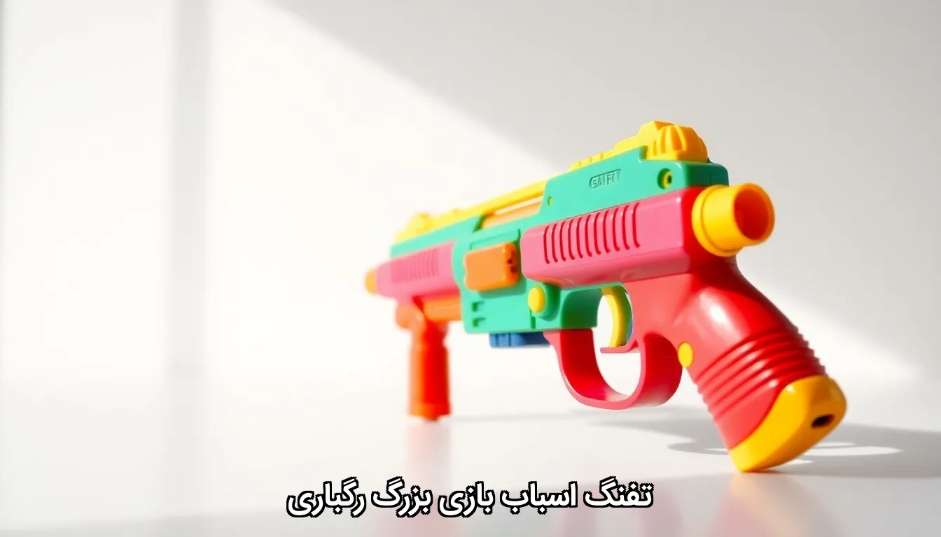 تفنگ اسباب بازی بزرگ رگباری