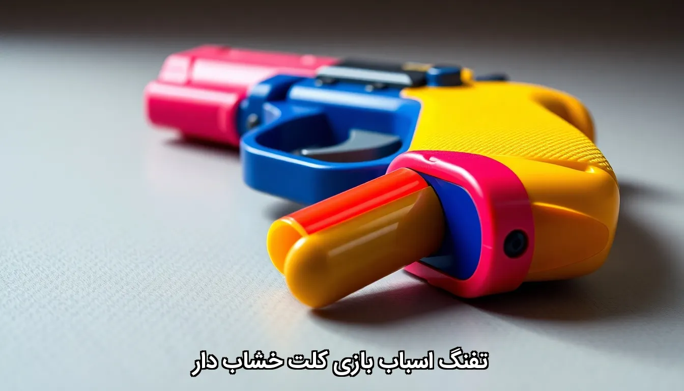 تفنگ اسباب بازی کلت خشاب دار