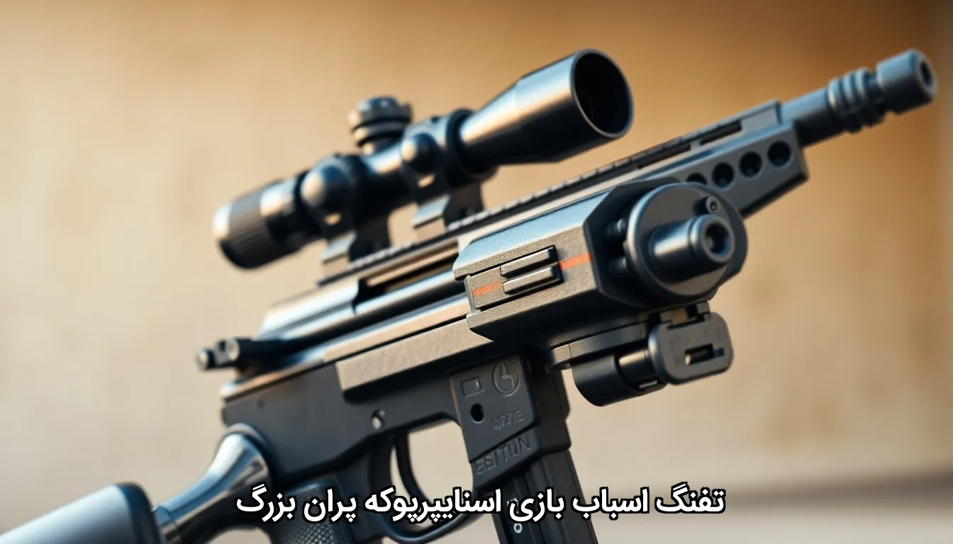 تفنگ اسباب بازی اسنایپرپوکه پران بزرگ