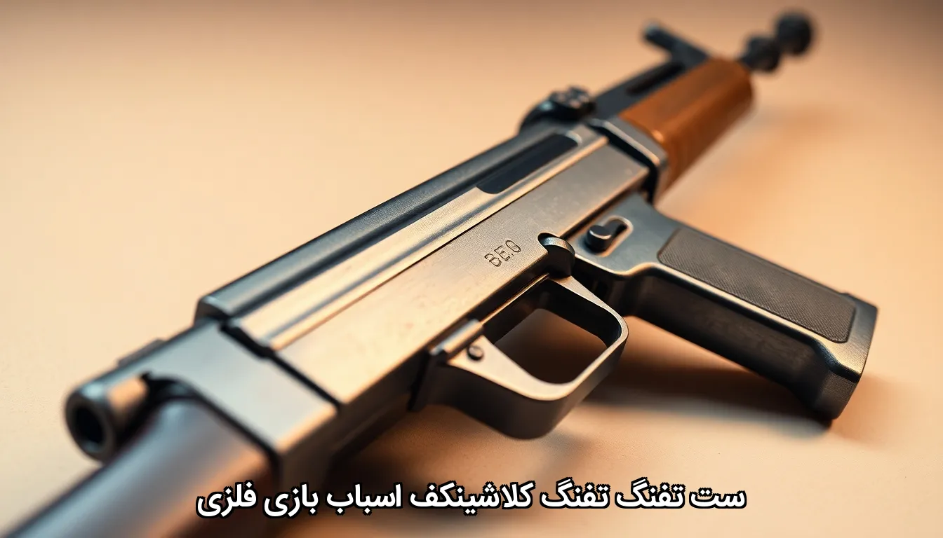 ست تفنگ تفنگ کلاشینکف اسباب بازی فلزی