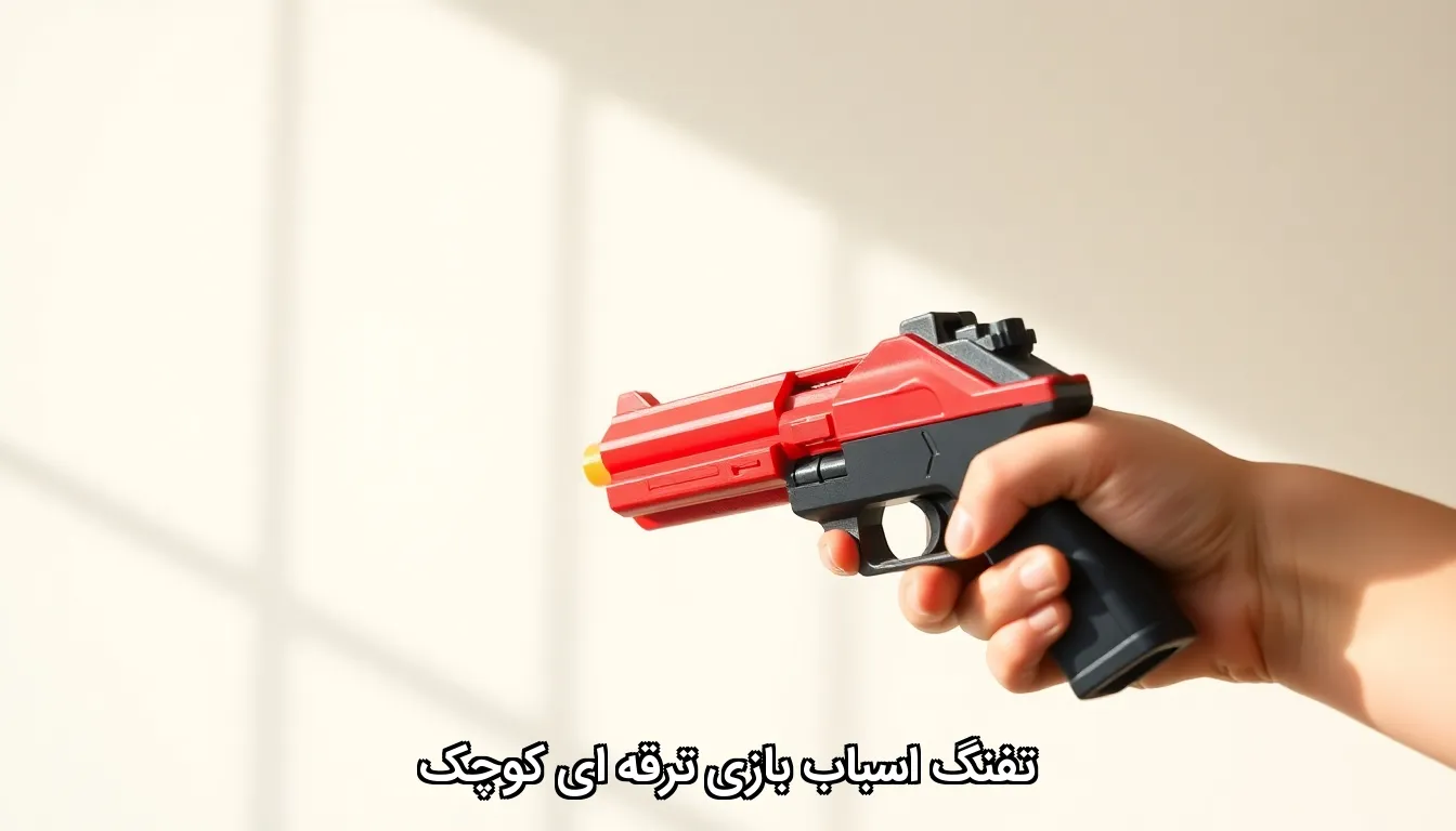تفنگ اسباب بازی ترقه ای کوچک