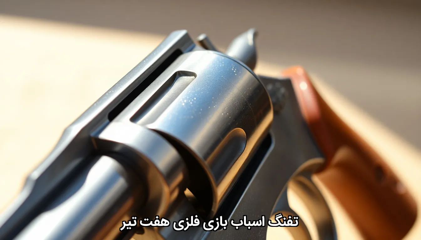 تفنگ اسباب بازی فلزی هفت تیر