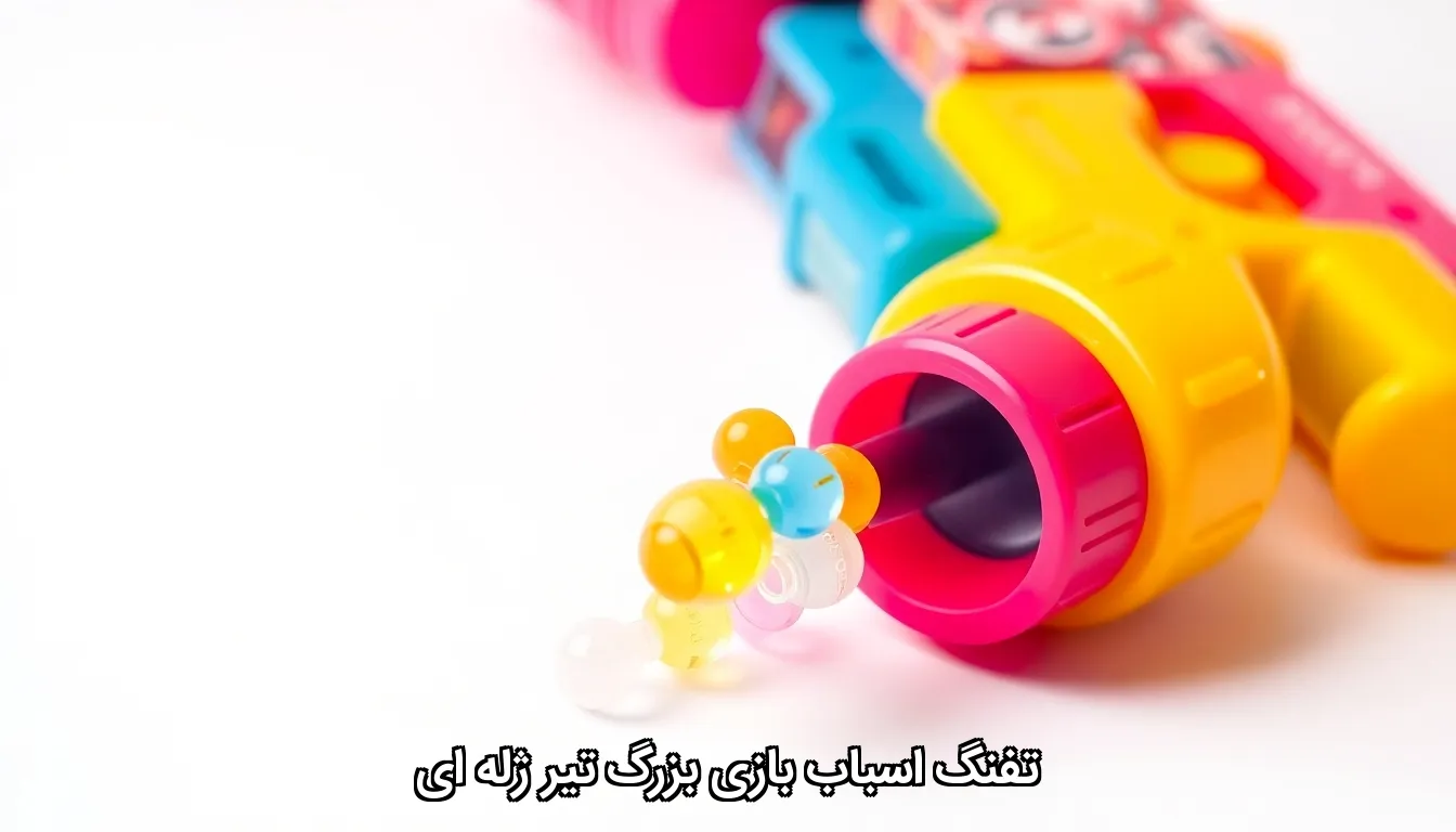 تفنگ اسباب بازی بزرگ تیر ژله ای