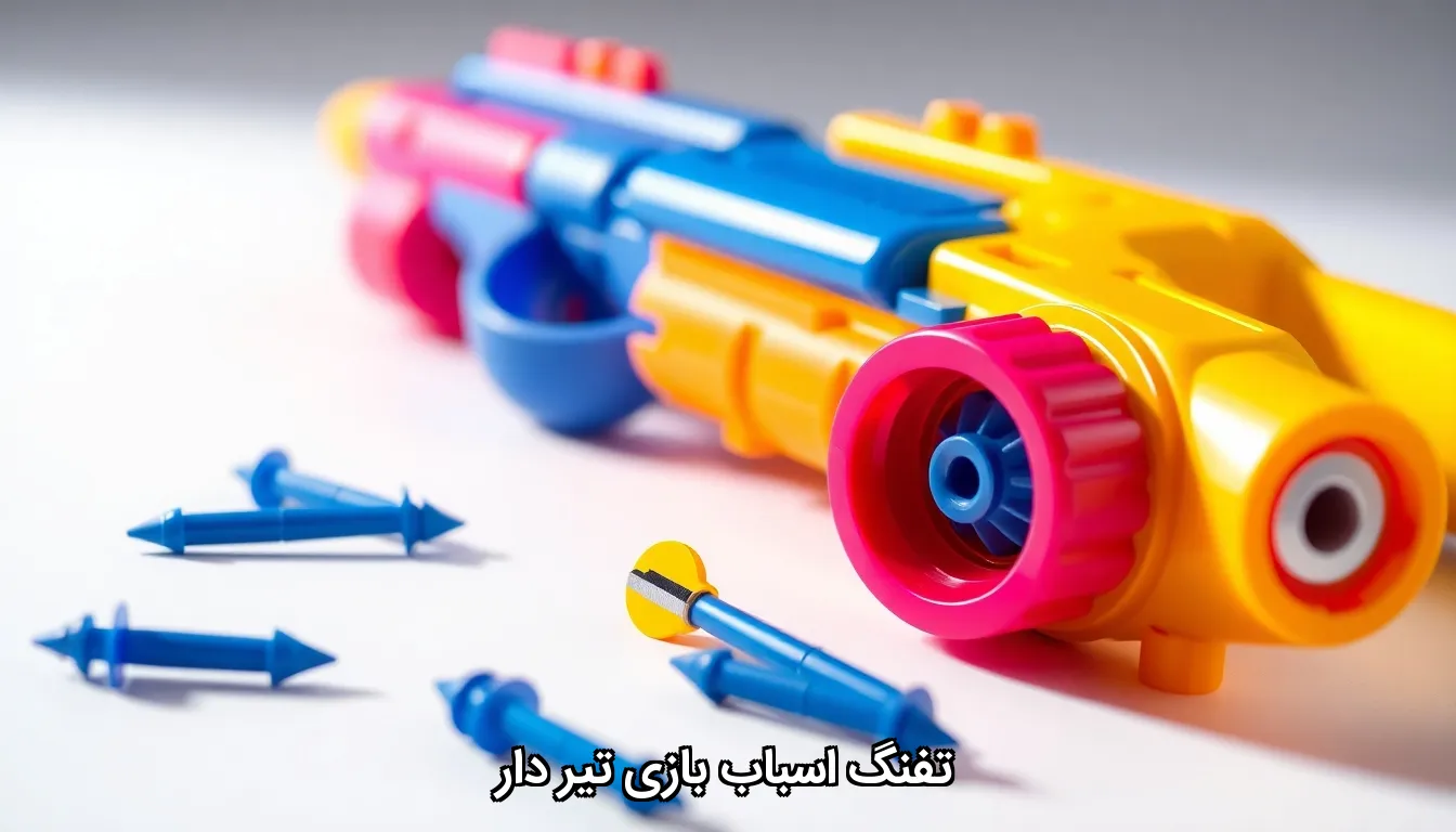 تفنگ اسباب بازی تیر دار