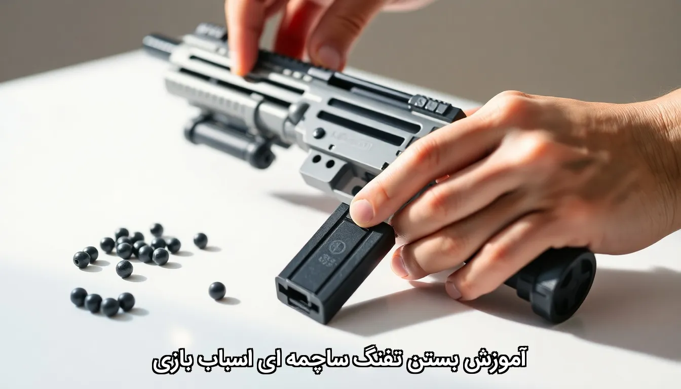 آموزش بستن تفنگ ساچمه ای اسباب بازی